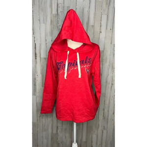 NWT‎ NHL Women's Washington Capitals Red Pullover Hoodie Size Large